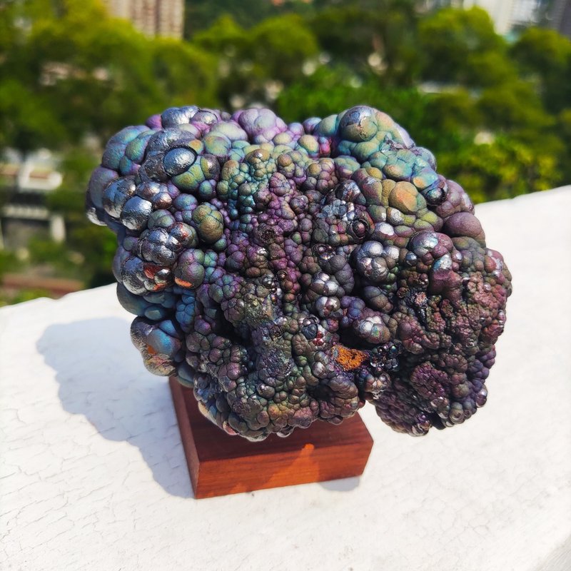顶级 大佛珠力泥活石(蓝紫绿色) 招财 升运 冥想 改善气场驱小人 - 摆饰 - 宝石 多色