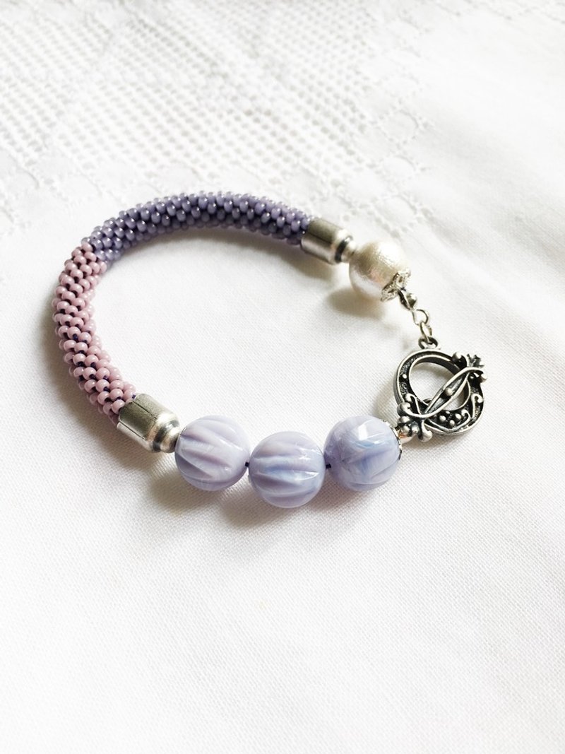 CandiiJewelry_Secret Purple Crochet Bracelet - 手链/手环 - 其他材质 紫色