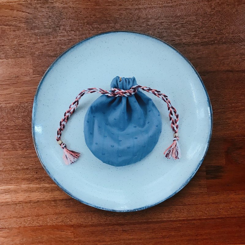 双面圈圈小袋 / off line - 化妆包/杂物包 - 棉．麻 多色