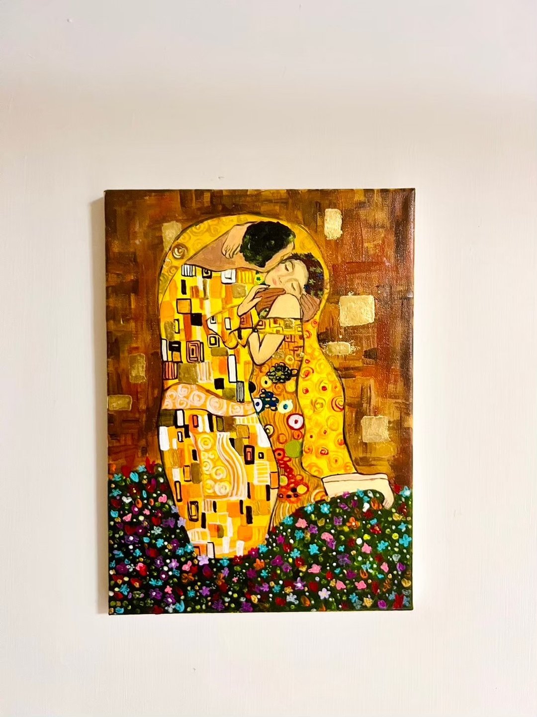 吻/油画作品5F:35*27cm - 订制画像 - 棉 