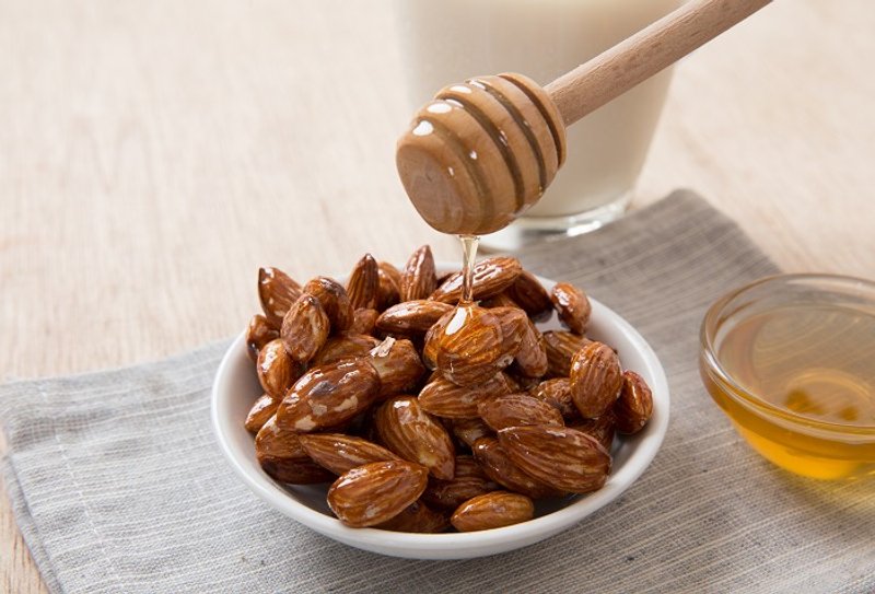 答波恩低温烘焙蜂蜜杏仁果干[罐装] - 蜂蜜/黑糖 - 新鲜食材 咖啡色