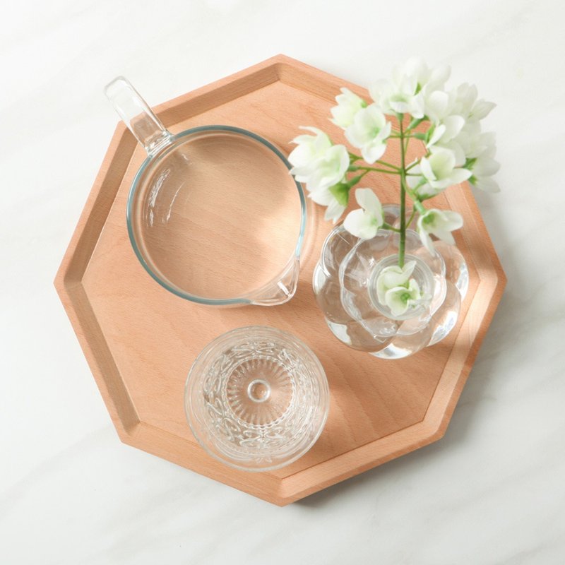 Pana Objects 纯粹几何-收纳盘(L) - 浅碟/小碟子 - 木头 咖啡色