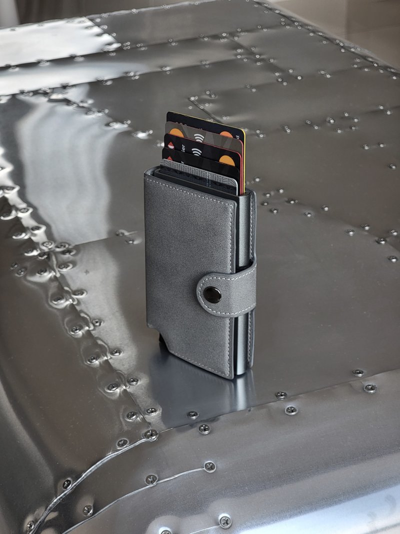 智能防盗素皮银包 |企业赠礼|定制化礼品 - 皮夹/钱包 - 其他材质 灰色