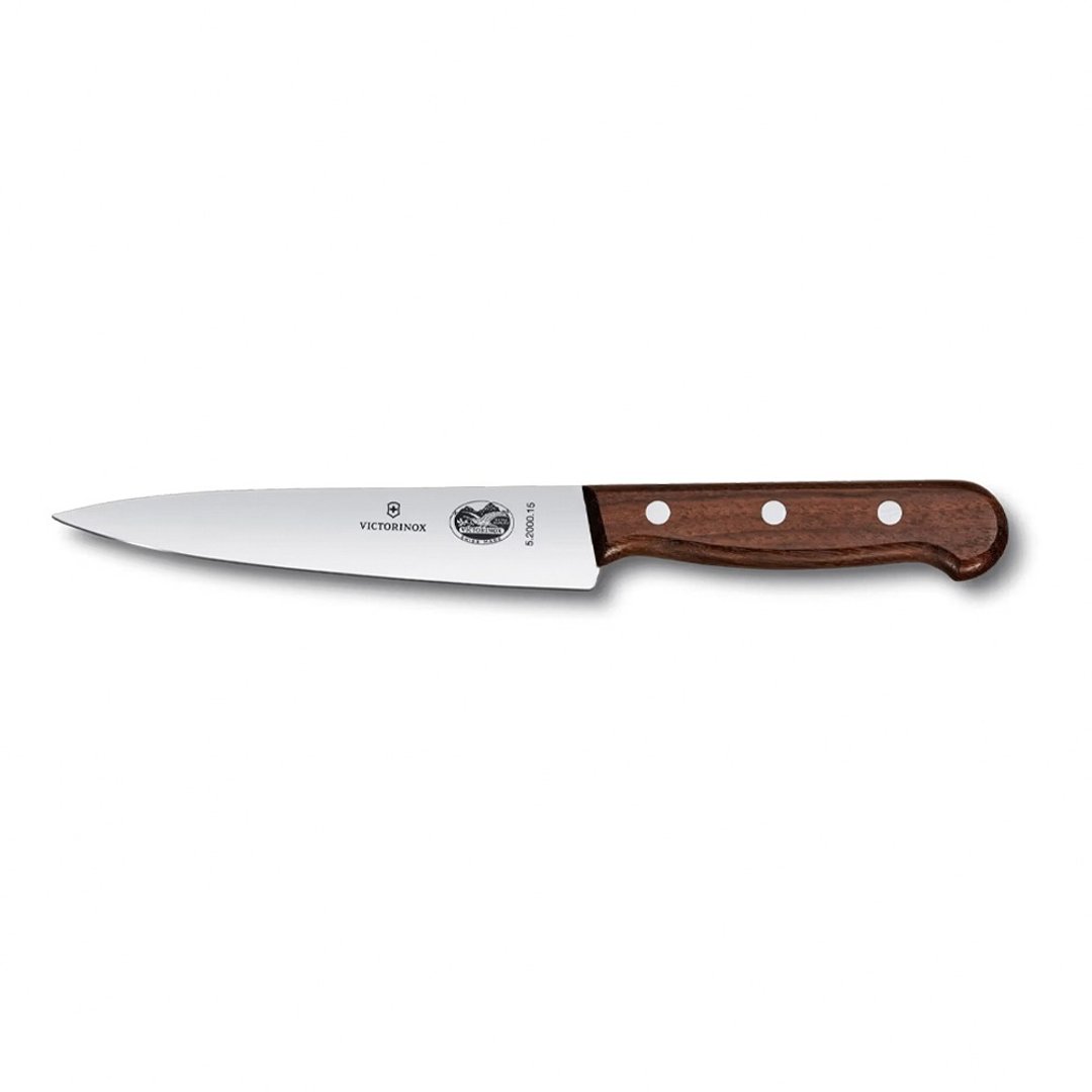 VICTORINOX 瑞士维氏 主厨刀/切肉刀 枫木 5.2000.15 - 厨房用具 - 木头 咖啡色