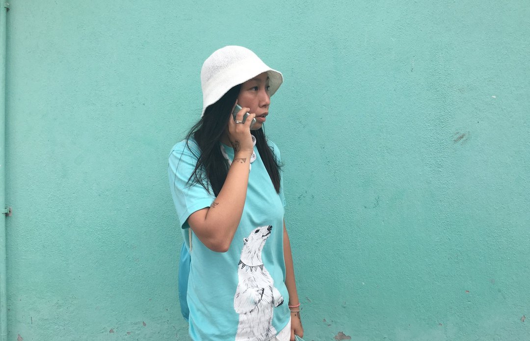 adc｜派对动物｜TEE｜T恤｜北极熊｜海洋 蓝 - 女装 T 恤 - 棉 蓝色