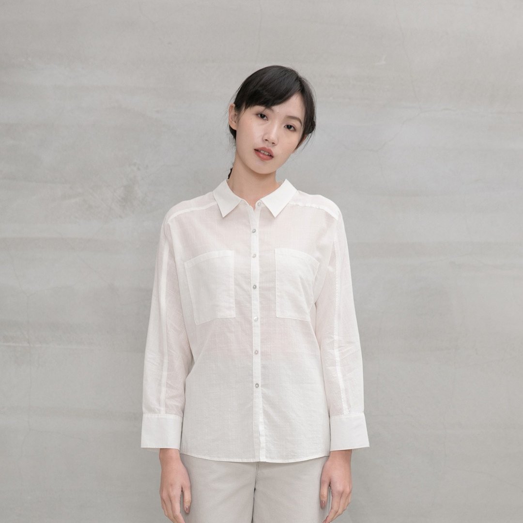 闲适自在棉质衬衫 Peace Of Mind Cotton Shirt - 女装衬衫 - 棉 多色