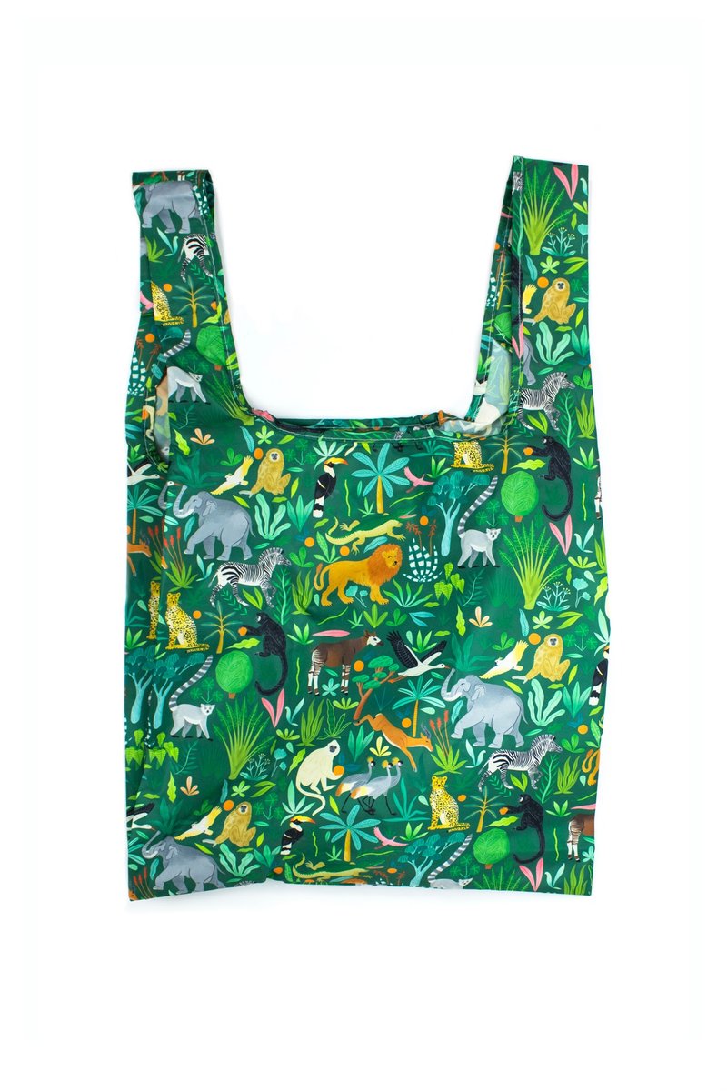 英国Kind Bag-环保收纳购物袋-中-Bodil Jane联名-丛林冒险 - 手提包/手提袋 - 防水材质 多色