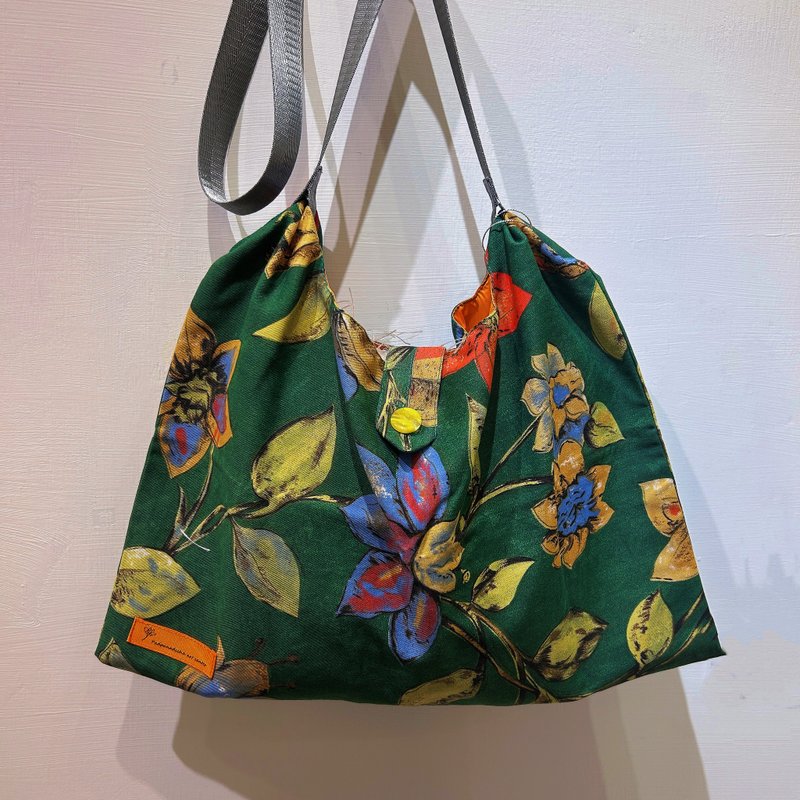 斜背百变包 万用/外出/环保 台湾手工包袋 绿野仙踪 - 侧背包/斜挎包 - 棉．麻 