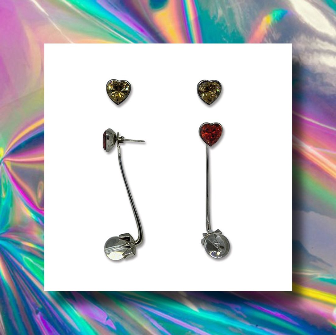 MAKLIPHON : Earrings - 耳环/耳夹 - 纯银 银色
