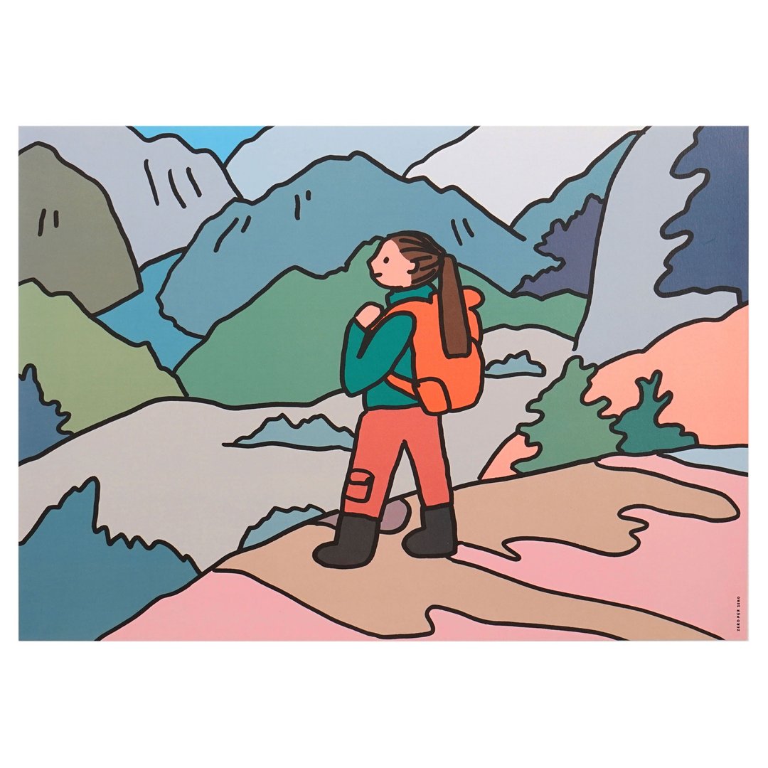 A3海报 登山 - 海报/装饰画/版画 - 纸 