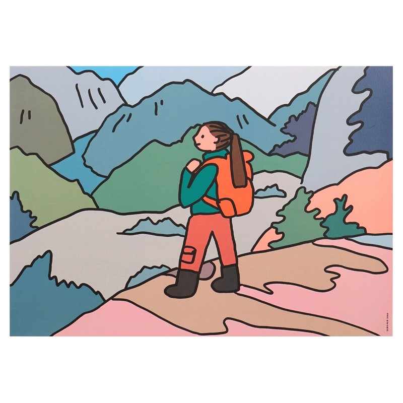A3海报 登山 - 海报/装饰画/版画 - 纸 