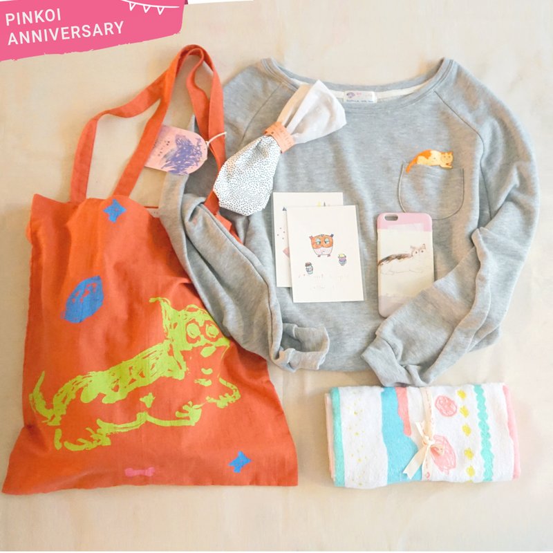 Goody Bag -Yinke小动物福袋 last one！ - 女装上衣 - 棉．麻 橘色