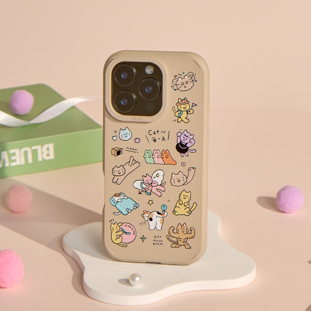 食菇cat心每一天峡谷强悍MagSafe iPhone手机壳 - 手机壳/手机套 - 塑料 卡其色