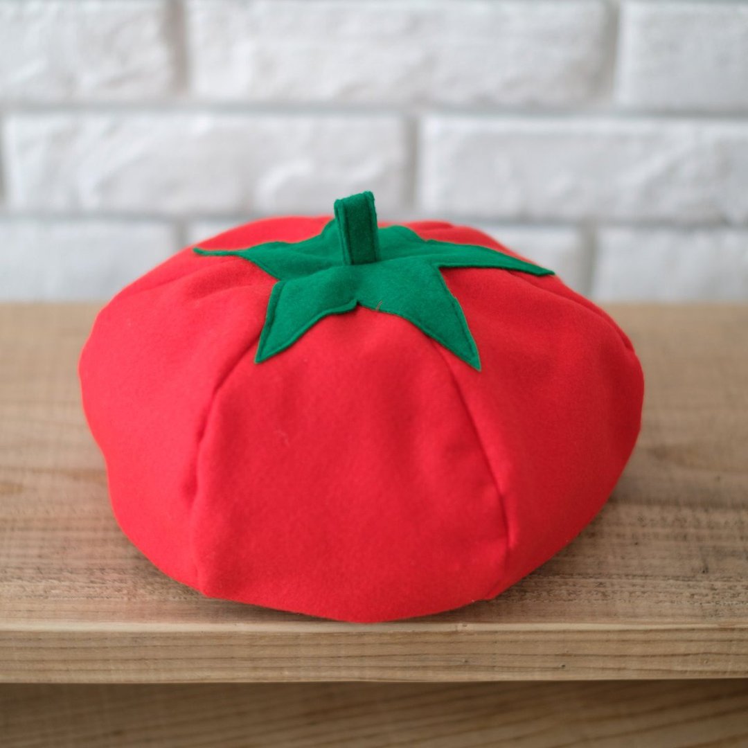 [Vegetable hat] Tomato hat for adults - 帽子 - 羊毛 红色