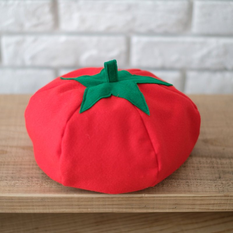 [Vegetable hat] Tomato hat for adults - 帽子 - 羊毛 红色