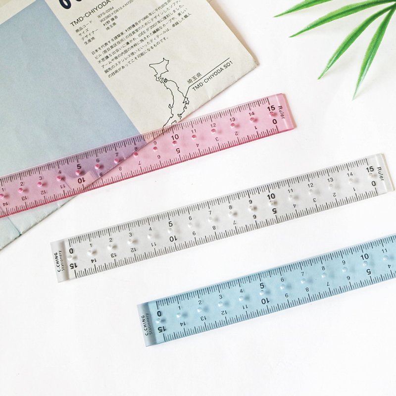 Ching Ching X Choice系列 CR-128 15CM透明定规尺 - 其他 - 其他材质 