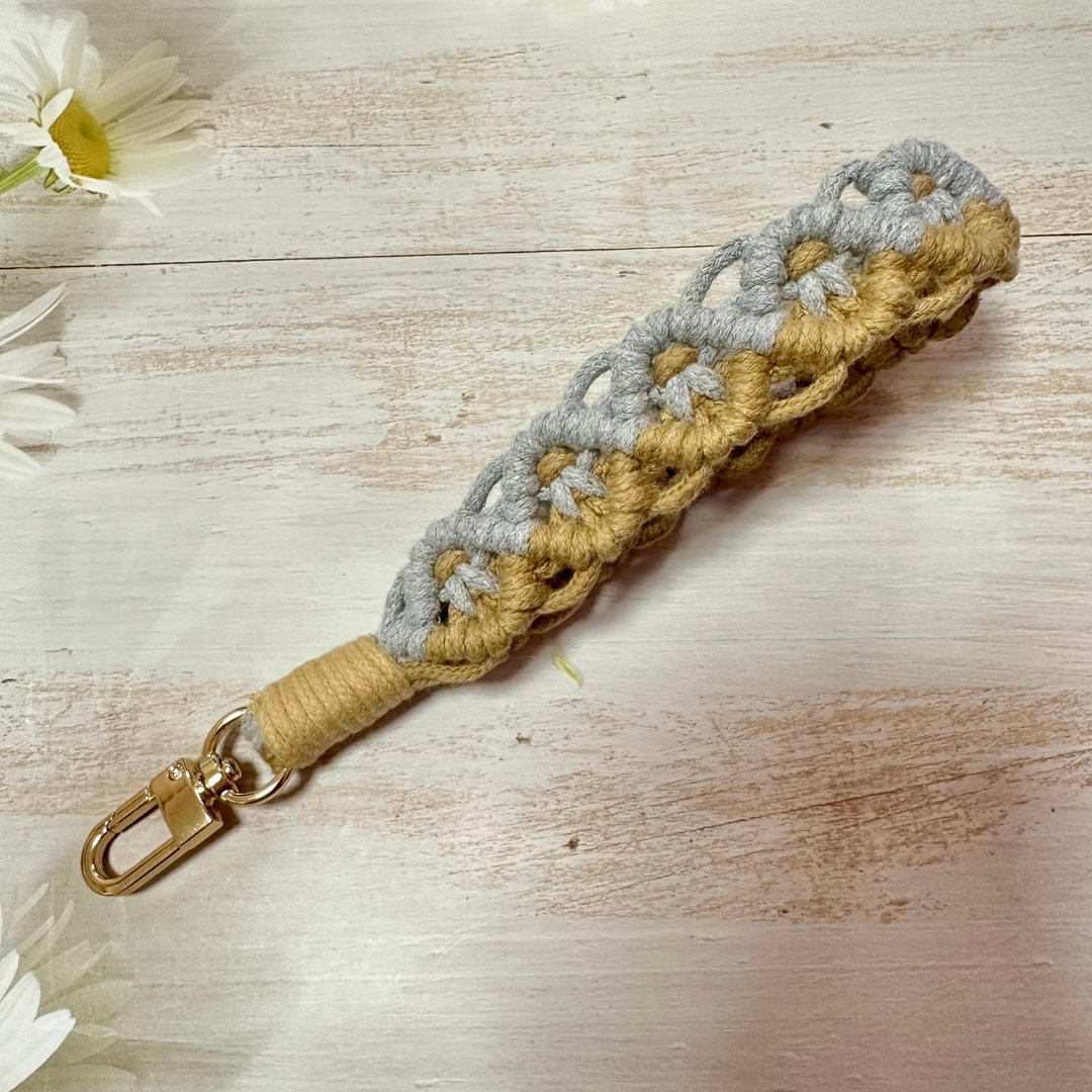 【定制化】菱形 短款 手腕款 手机挂绳 手工编织 电话绳 - 挂绳/吊绳 - 棉 