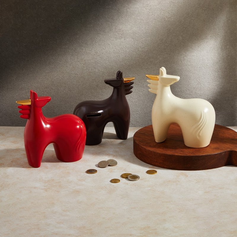 瓷林志在千里 马年扑满 存钱筒 - 储蓄罐 - 瓷 多色