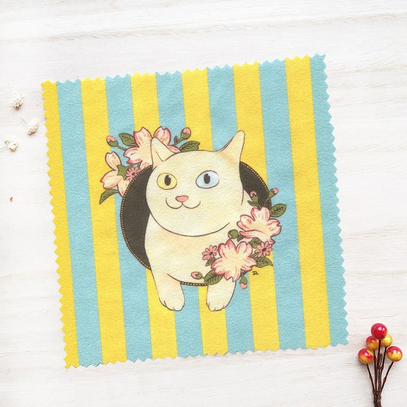 猫咪浮世绘-昭和时代复古标签/万用擦拭布/眼镜布 - 其他 - 其他材质 多色