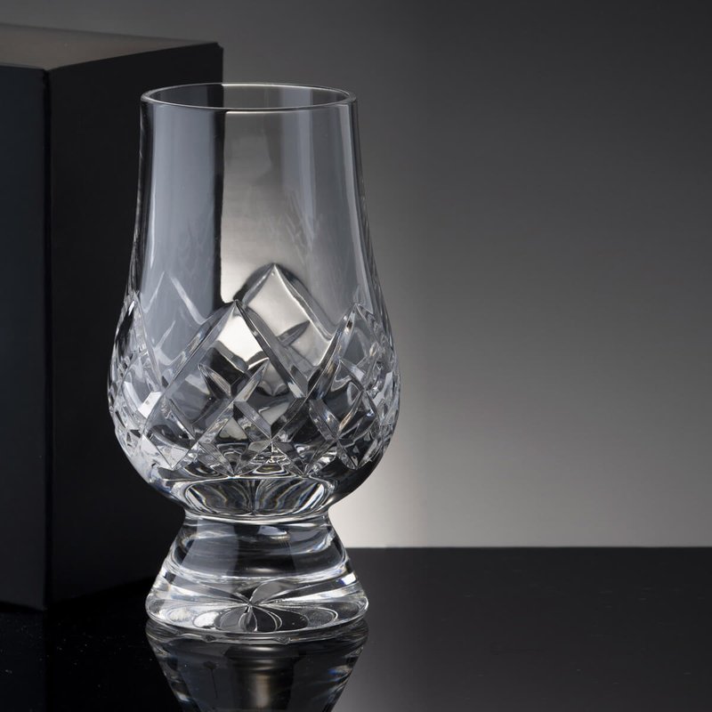 170cc【Glencairn】格兰凯恩菱形水晶雕花闻香杯 - 酒杯/酒器 - 玻璃 灰色