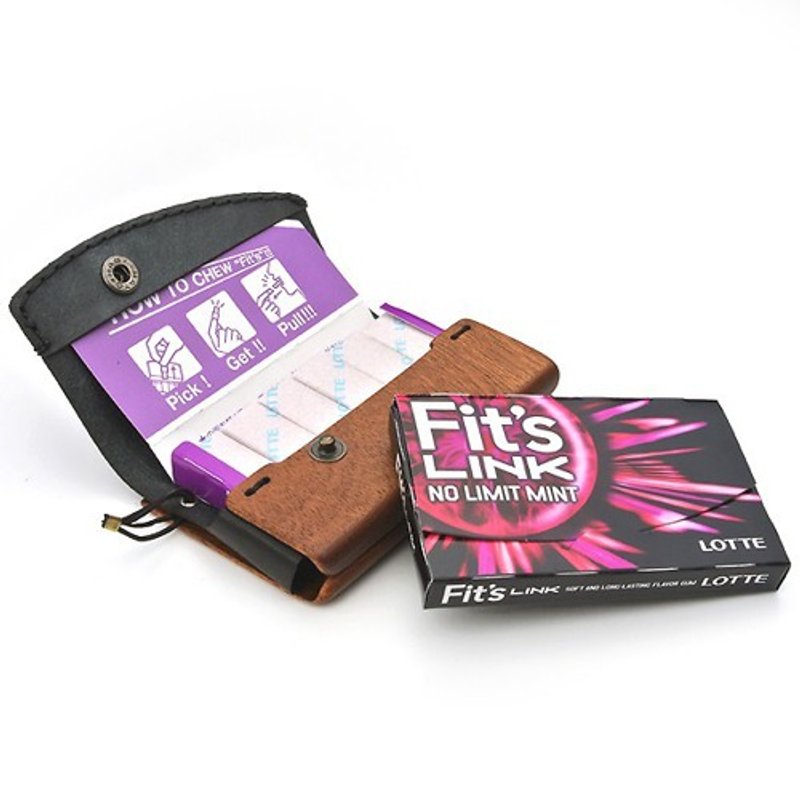 Fitts 独家外壳由木材和皮革制成 - 收纳用品 - 木头 