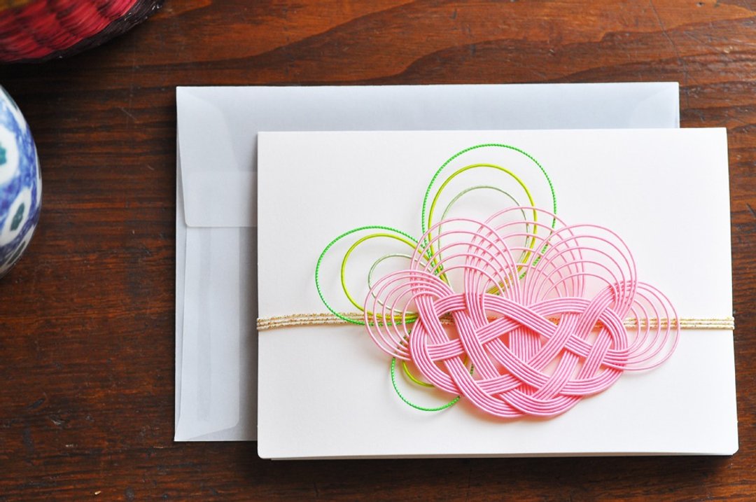 Greeting card - Hana - 5 - 卡片/明信片 - 纸 粉红色