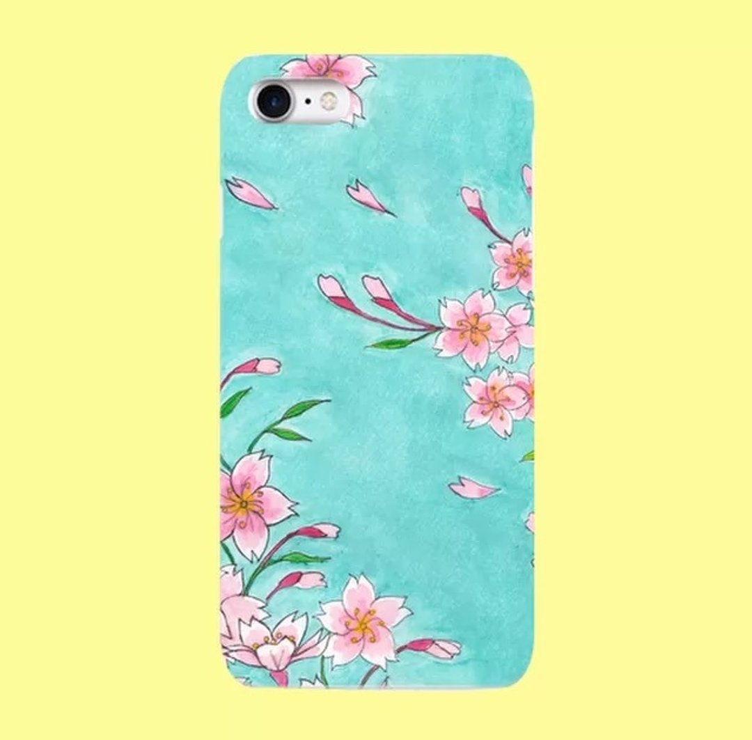Sakura Smartphone Case Kimono Cherry Blossom iPhone 8 / iPhone 8 Plus - 手机壳/手机套 - 塑料 粉红色