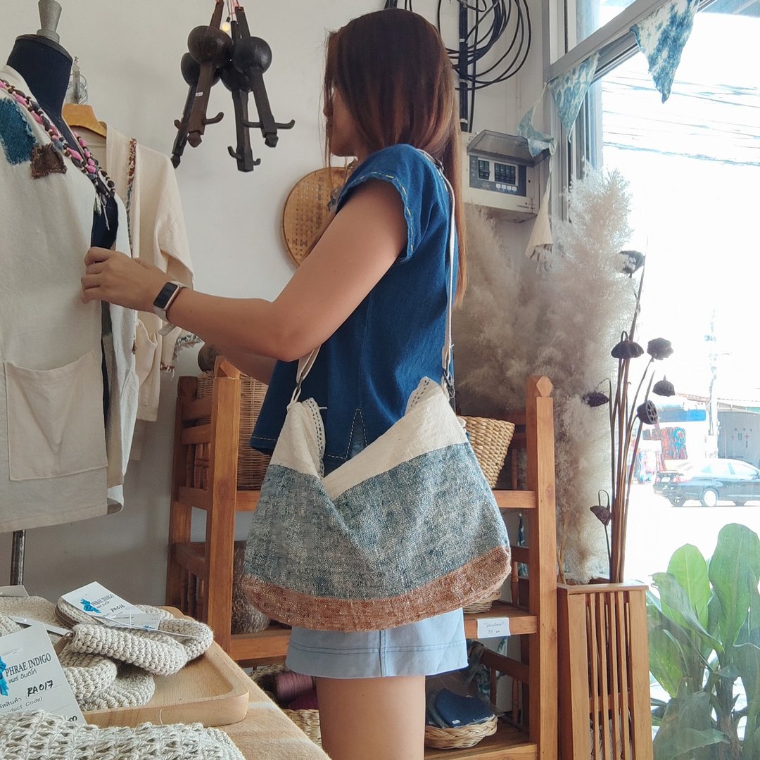 Na-Doo Handwoven Cotton Shoulder Bag - 手提包/手提袋 - 棉 多色