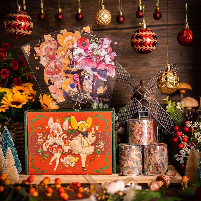 浮光文創 聖誕限定礼盒 邂逅套组 (3卷) PET 紙膠带 10米卷 - 纸胶带 - 其他材质 多色