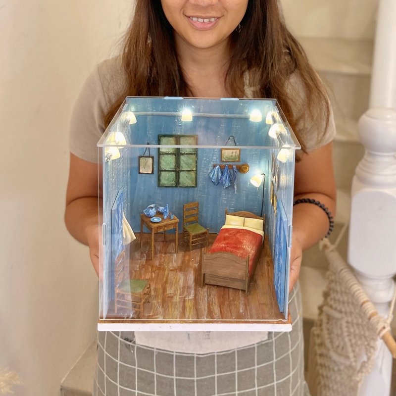 【梵谷系列灯箱画】在阿尔的艺术家卧室 - 插画/绘画/写字 - 塑料 