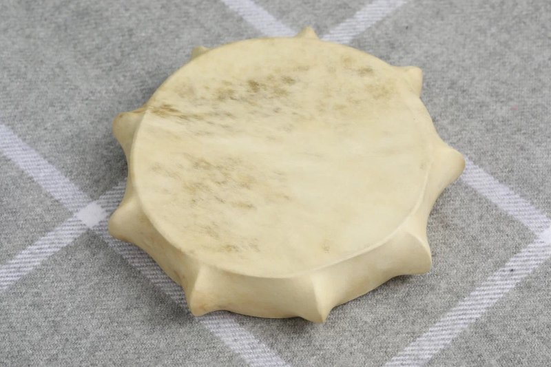 Leather Frame Drum: A National Instrument as a Rare Gift for Music Art and Home - 吉他/乐器 - 其他材质 黄色