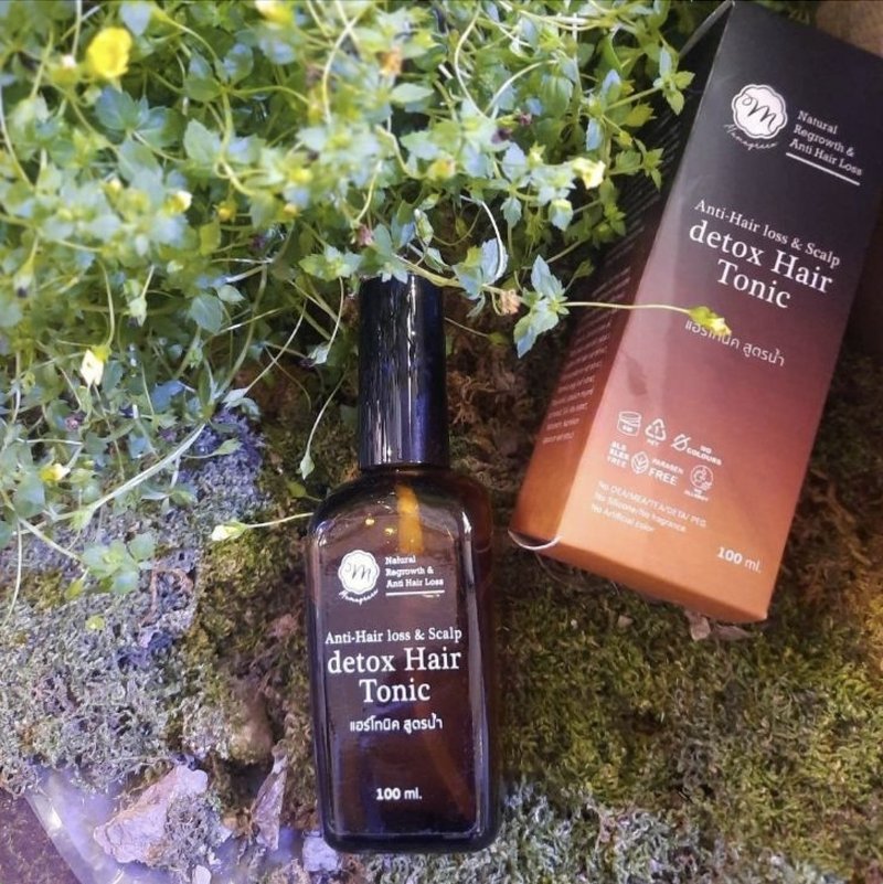 【有机养发解方】头皮滋养草本健发液 改善掉发黄金梳理毛囊头皮 - 润发用品 - 精油 金色