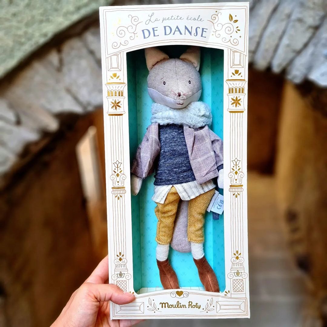 法国 Moulin Roty 贾斯汀舞狐 40cm - 玩具/玩偶 - 聚酯纤维 多色
