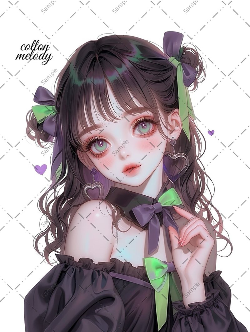 原创贴纸 no.1190 人物贴纸 原创贴纸 人物贴纸 女孩贴纸 原创人物贴纸 - 贴纸 - 纸 