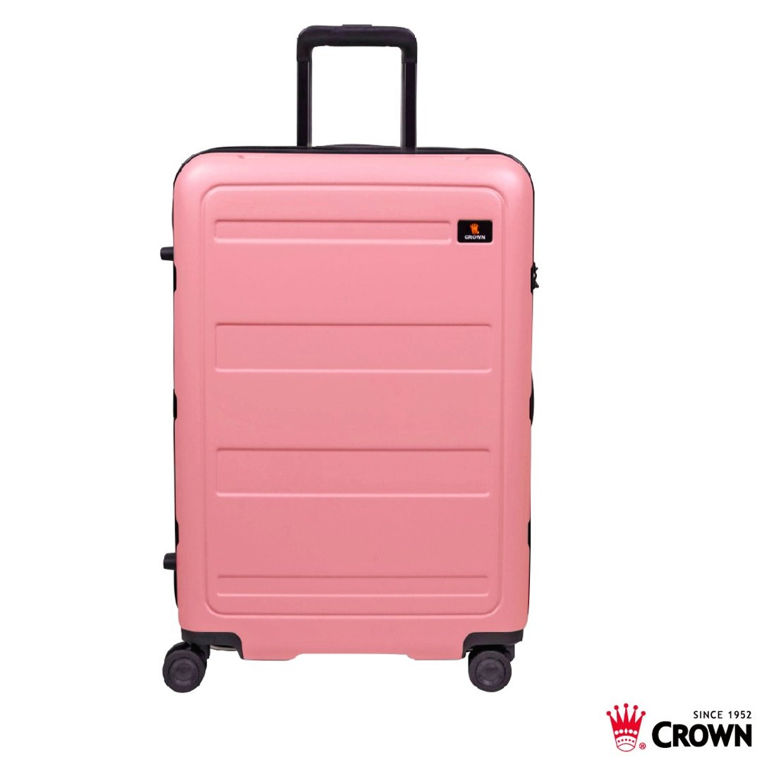 【CROWN】防盗拉链 29寸 行李箱  发丝纹路 粉色雾面 - 行李箱/行李箱保护套 - 塑料 粉红色