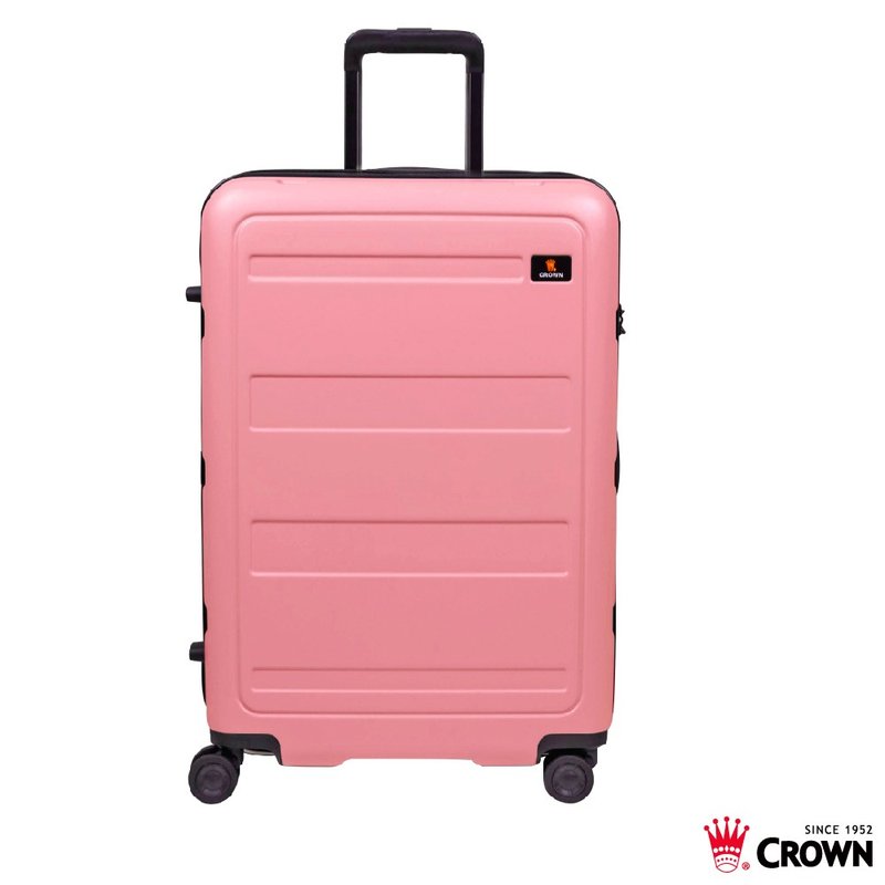 【CROWN】防盗拉链 29寸 行李箱  发丝纹路 粉色雾面 - 行李箱/行李箱保护套 - 塑料 粉红色