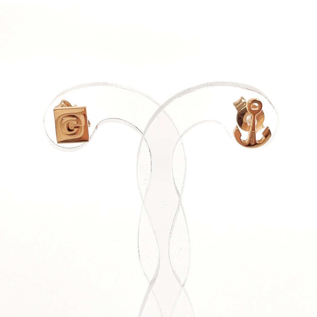 【日本直送．二手美品】CELINE 耳环 船锚造型 金属 金色 不对称 珠宝饰品 - 耳环/耳夹 - 贵金属 金色