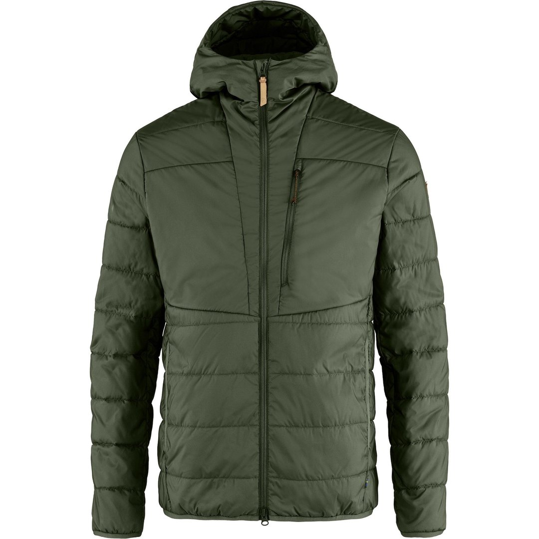【Fjallraven】Keb Padded Hoodie M 化纤连帽外套 深林绿 男 - 男装外套 - 其他材质 绿色