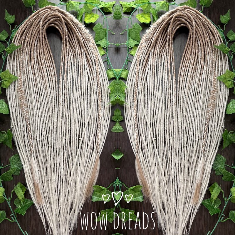 古典天然合成长发绺 - 发饰 - 其他人造纤维 银色