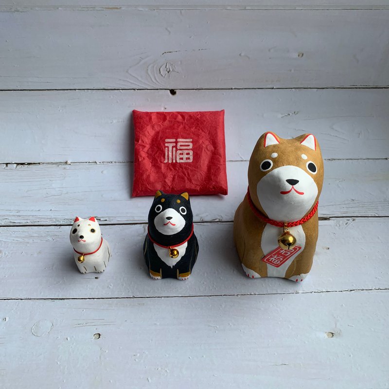 日本吉祥物-柴犬-和纸制-生肖吉祥物 狗派 犬派 - 玩偶/公仔 - 纸 