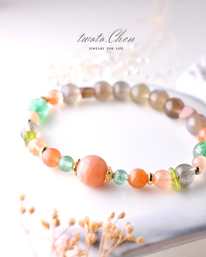 复古系列 | Persona |自由转换做自己 - 手链/手环 - 水晶 金色