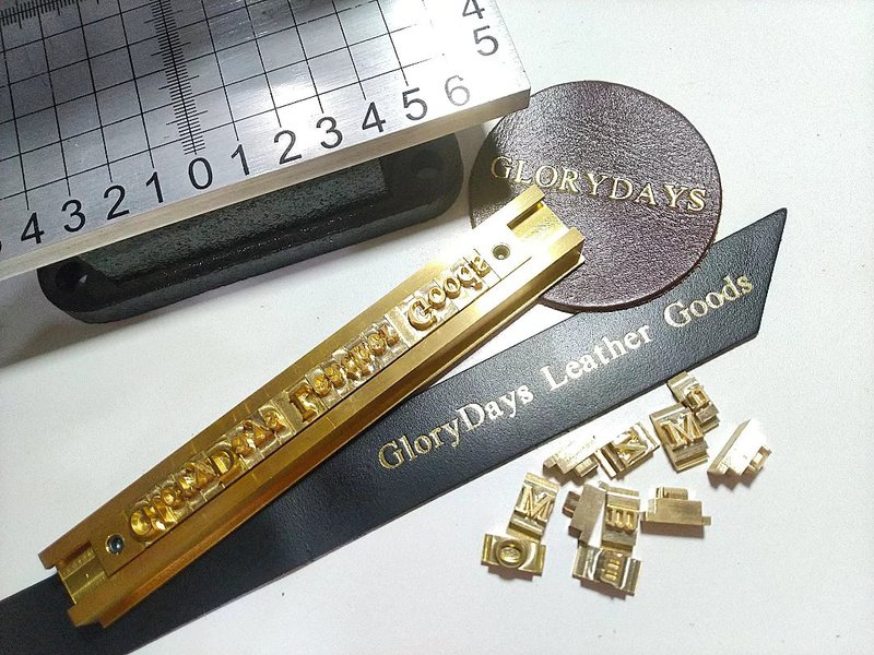 GLORYDAYS 皮革制品 - 压字烫金加购卖场 - 皮件 - 真皮 金色