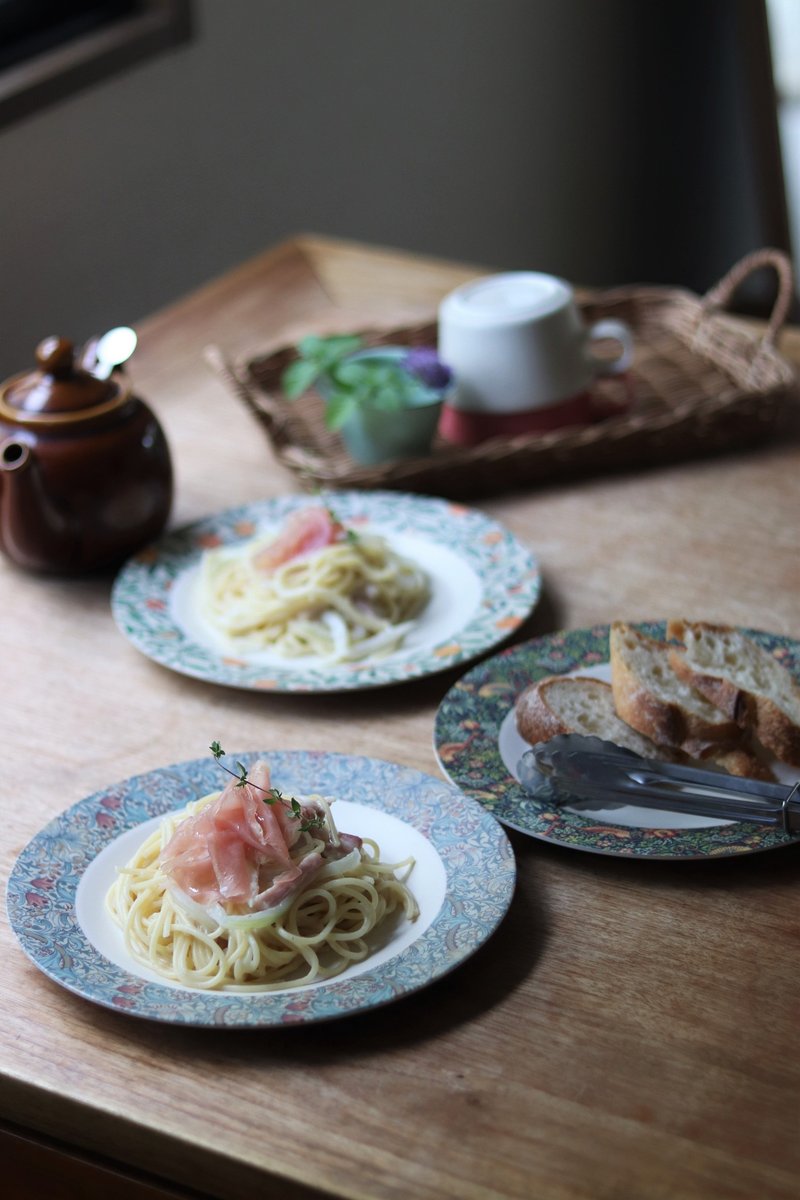 [3件意大利面盘礼品组] 竹纤维盘 William Morris Design - 盘子/餐盘/盘架 - 竹 多色