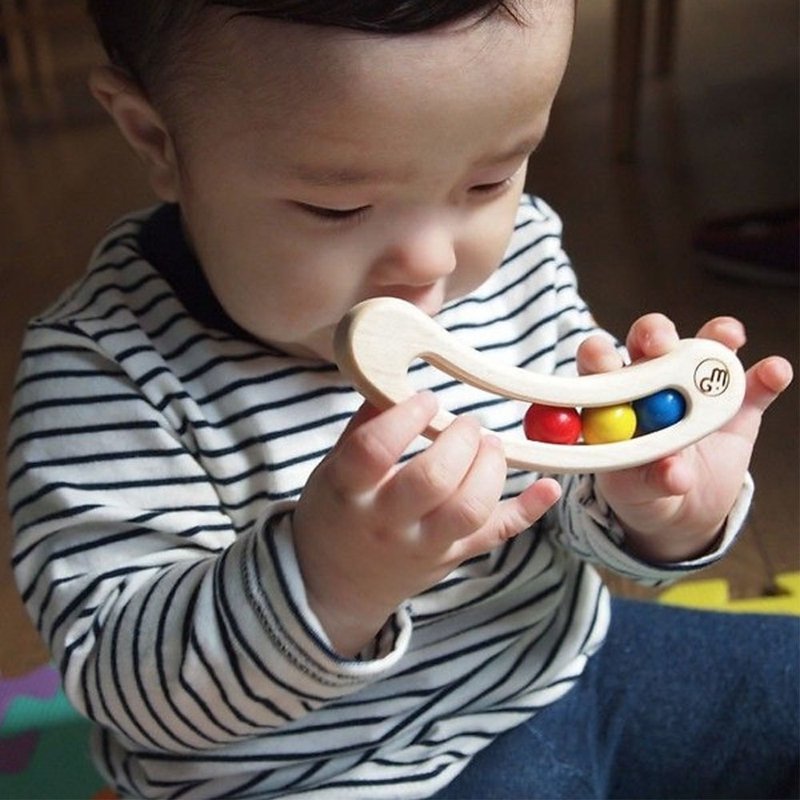 【Mastro Geppetto】日本原木协调发展玩具-豌豆荚 (两色) - 玩具/玩偶 - 木头 多色