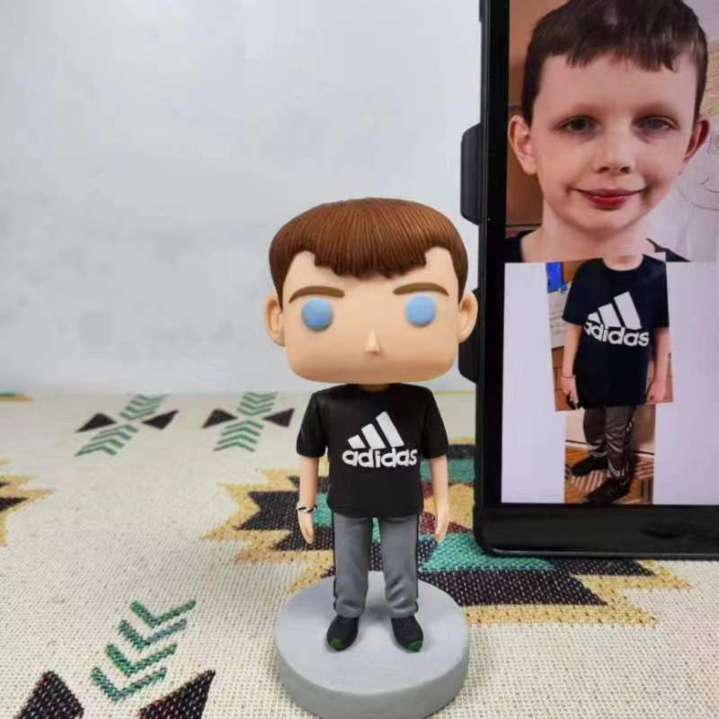 纯手工定制美国Funko Pop 自画肖像公仔娃娃男朋友老公生日礼物 - 玩偶/公仔 - 粘土 多色