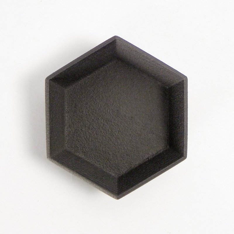 墨岳系列 - 六角小盘(附戒指锥) - 摆饰 - 其他材质 黑色