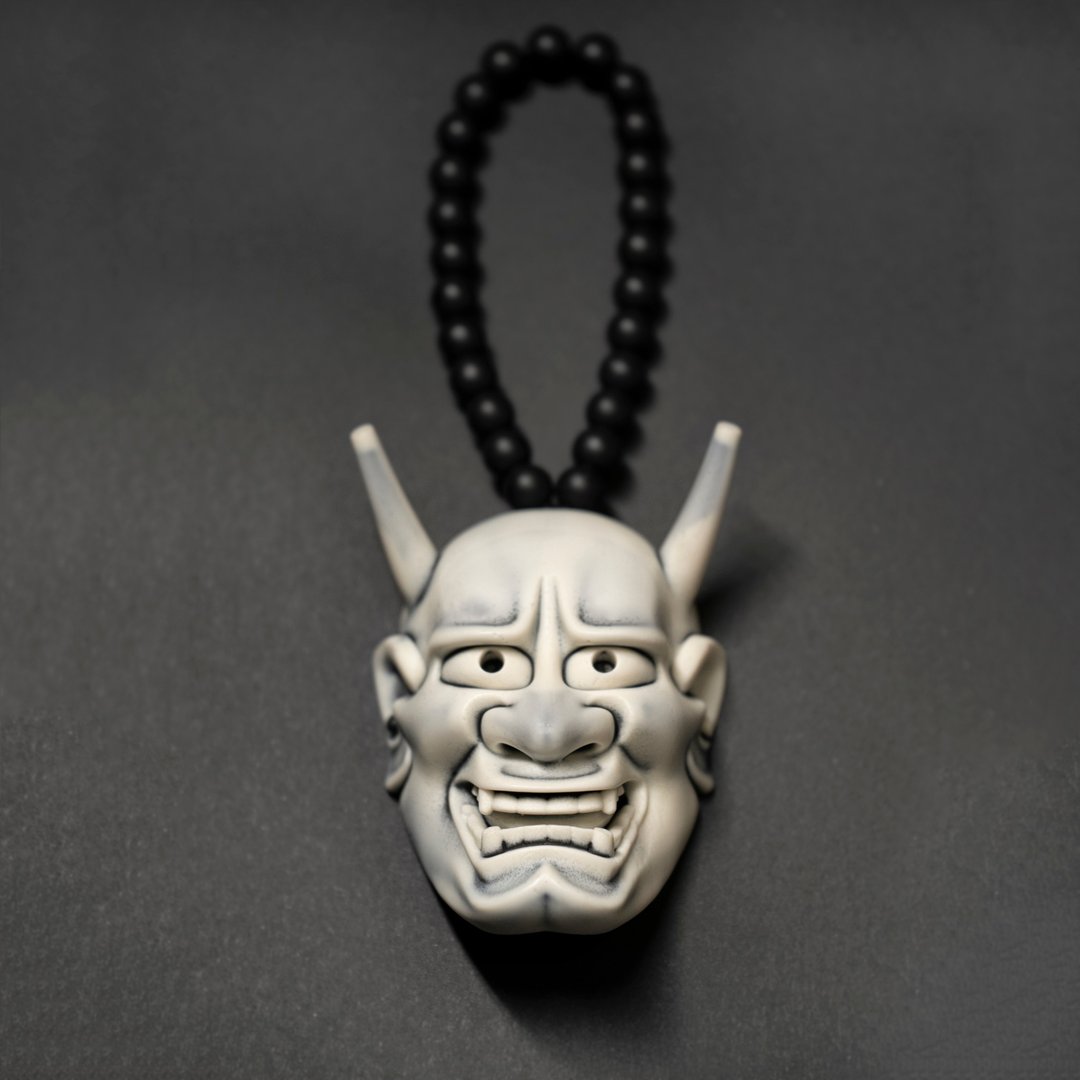 般若 (Hannya) 日本传统塑胶能剧微型面具 手工制作 剧团 歌舞伎 - 其他 - 塑料 