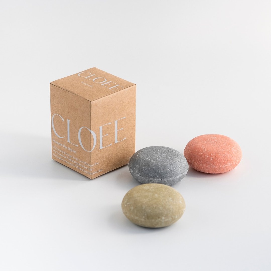 【CLOEE 洗发饼】 60g 三入组-每款各一颗 Shampoo Bar 头皮呵护 - 洗发用品 - 浓缩/萃取物 咖啡色