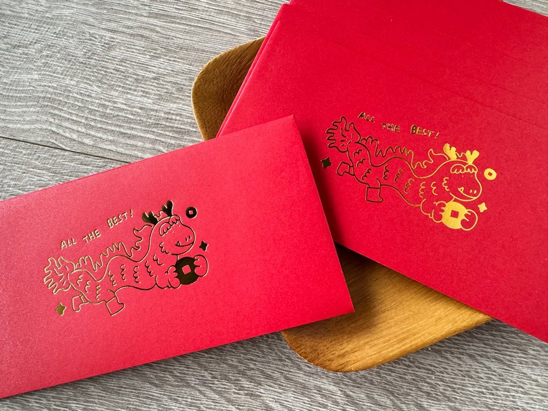 All the bset 万事龙贺 烫金红包袋 6入 - 红包/春联 - 纸 