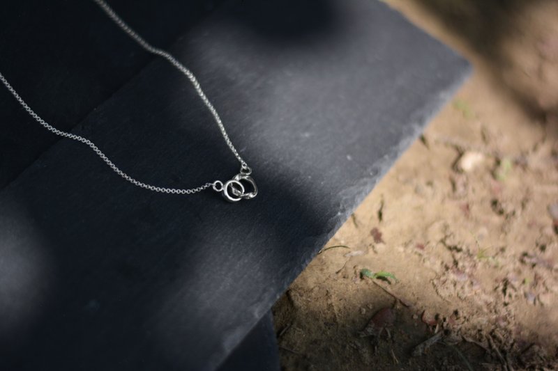 螺旋纯银项链 - 项链 - 纯银 银色